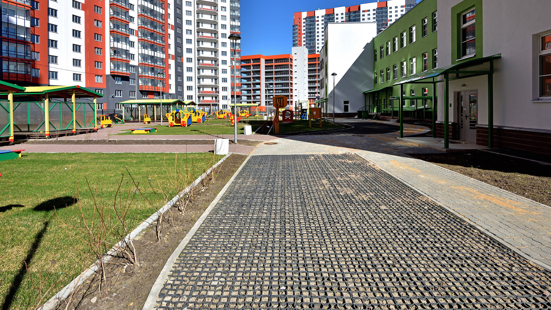 ECORASTER- zatravňovací dlažba- ECORASTER- využití v praxi