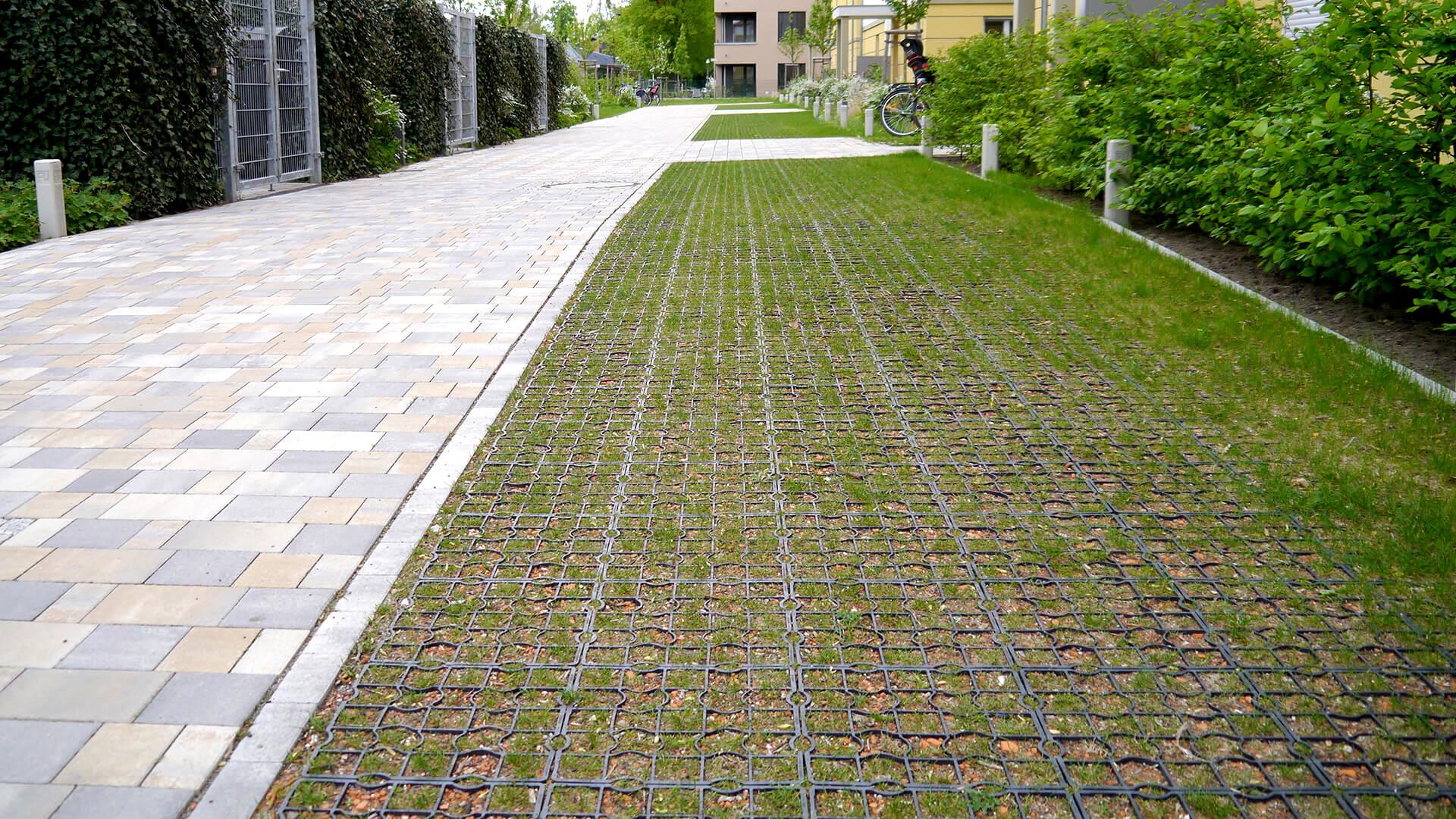 ECORASTER- zatravňovací dlažba- ECORASTER- využití v praxi